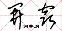 刘少英开窍草书怎么写