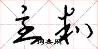 刘少英主判草书怎么写
