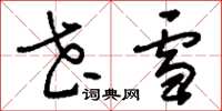 刘少英花雪草书怎么写