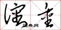 刘少英沈重草书怎么写