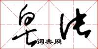刘少英皂片草书怎么写