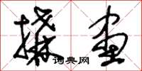 刘少英构画草书怎么写