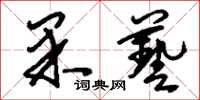 刘少英果艺草书怎么写