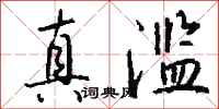 钱沛云真滥行书怎么写