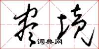 刘少英尽境草书怎么写