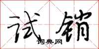 段相林试销行书怎么写
