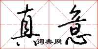 钱沛云真意行书怎么写