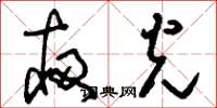 刘少英夜光草书怎么写