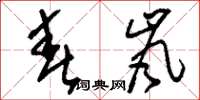 刘少英春岚草书怎么写