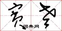 刘少英宾老草书怎么写