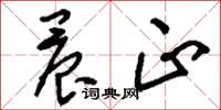 刘少英晨正草书怎么写