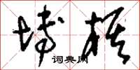 刘少英博棋草书怎么写