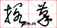 刘少英搁笔草书怎么写