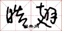 刘少英皓翅草书怎么写