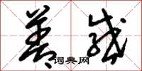 刘少英善感草书怎么写