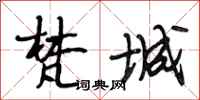 段相林梵城行书怎么写