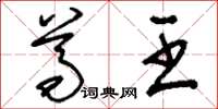 刘少英尊王草书怎么写