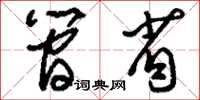 刘少英简省草书怎么写