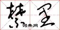 刘少英禁里草书怎么写