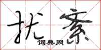 段相林扰紊行书怎么写