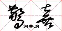 朱锡荣惊喜草书怎么写