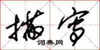 朱锡荣描写草书怎么写