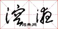 朱锡荣溶液草书怎么写