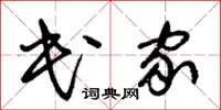 朱锡荣民家草书怎么写
