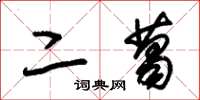 朱锡荣二葛草书怎么写