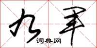朱锡荣九军草书怎么写