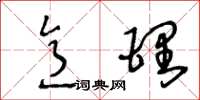 王冬龄意理草书怎么写