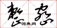 刘少英整密草书怎么写