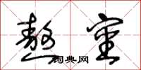王冬龄熬审草书怎么写