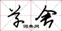朱锡荣草舍草书怎么写