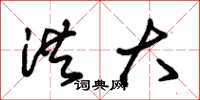 朱锡荣洪大草书怎么写