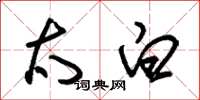 朱锡荣太白草书怎么写