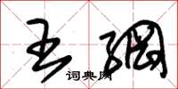 朱锡荣王纲草书怎么写