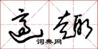 朱锡荣适趣草书怎么写