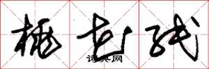 朱锡荣桃花纸草书怎么写