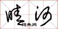朱锡荣晴河草书怎么写