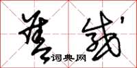 朱锡荣善感草书怎么写
