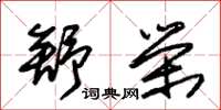 朱锡荣舒荣草书怎么写