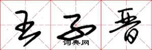 朱锡荣王子晋草书怎么写