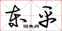 朱锡荣东平草书怎么写