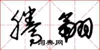 朱锡荣腾翮草书怎么写
