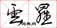 曾庆福云罗草书怎么写