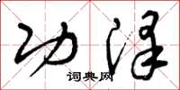 曾庆福功泽草书怎么写