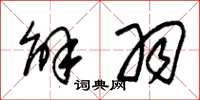 朱锡荣解羽草书怎么写
