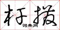 曾庆福杆拨草书怎么写