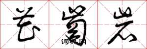 曾庆福花岗岩草书怎么写